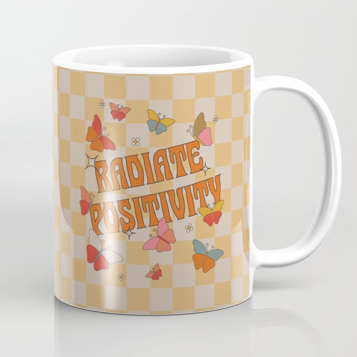 Radiate Positivity Butterflies Coffee Mug