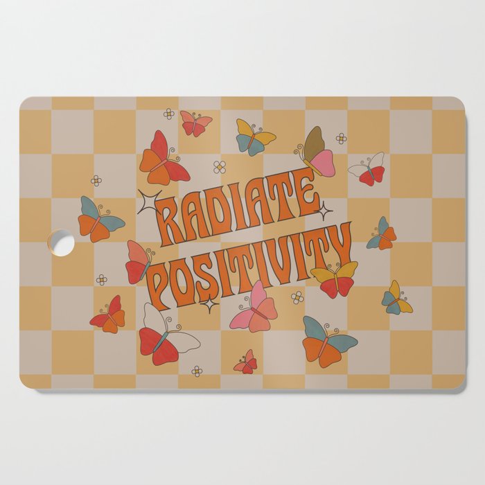 Radiate Positivity Butterflies Cutting Board