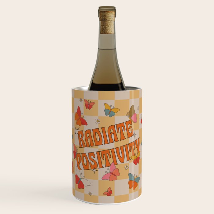 Radiate Positivity Butterflies Wine Chiller