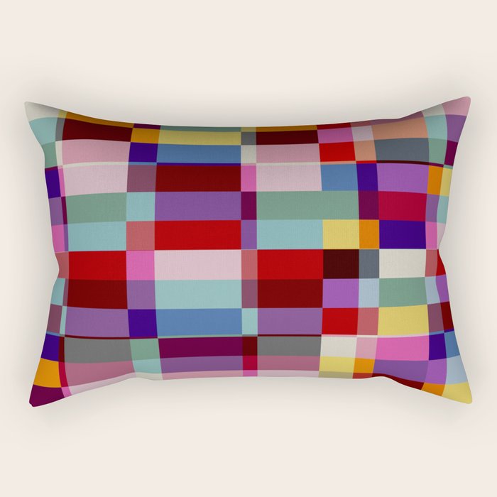 Futuristic Cyber Crossing Rectangular Pillow