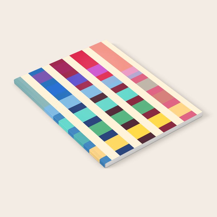 Futuristic Cyber Rainbow Crossing Notebook