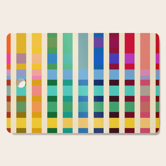 Futuristic Cyber Rainbow Crossing Cutting Board