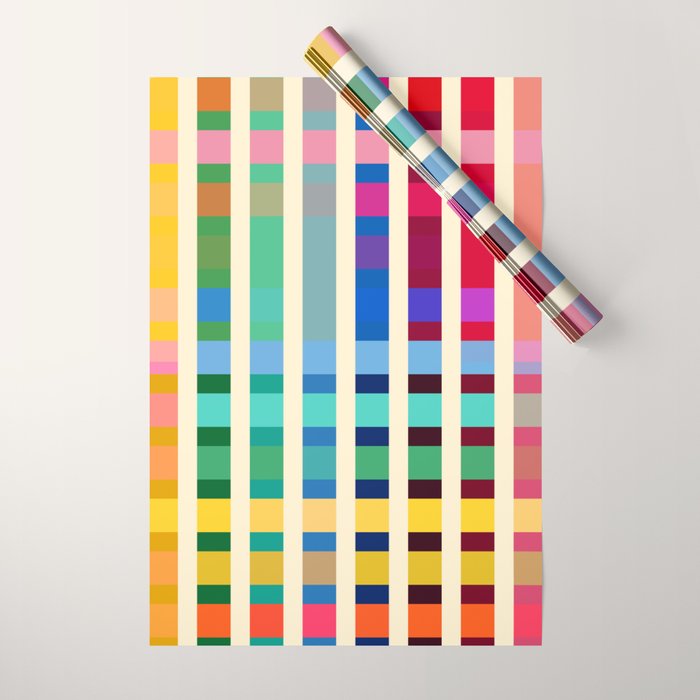 Futuristic Cyber Rainbow Crossing Wrapping Paper