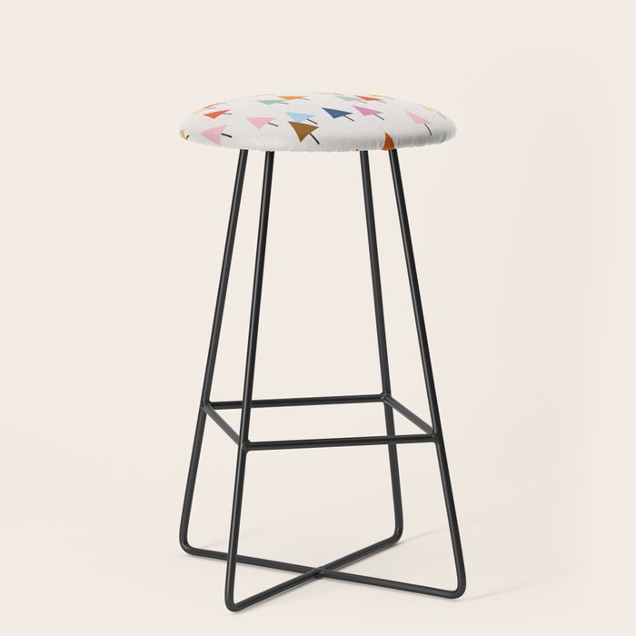 Pastel Triangle Trees: Cozy Winter Vibes With Modern Charm Stool