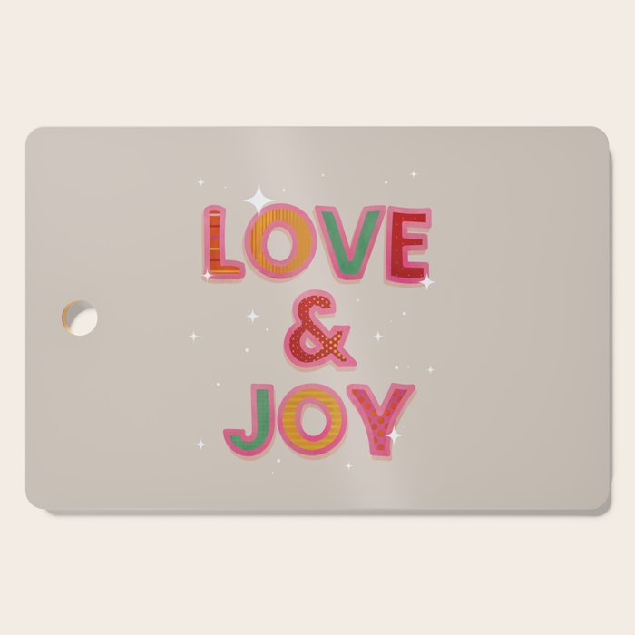 Love & Joy Festive Letters Cutting Board