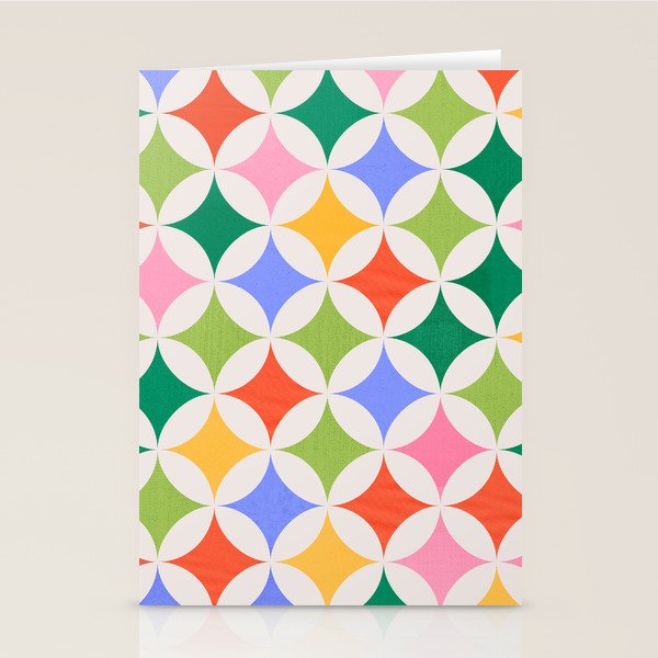 Festive Geometry Pattern Stationery Card