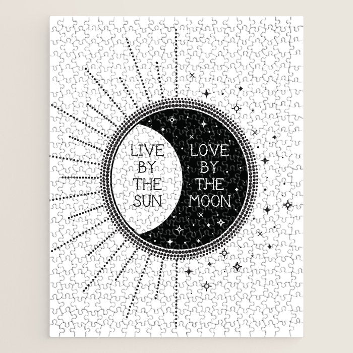 Live By The Sun Love By The Moon Jigsaw Puzzle