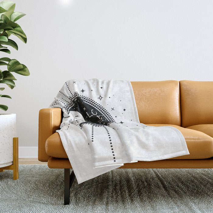 Live By The Sun Love By The Moon Throw Blanket