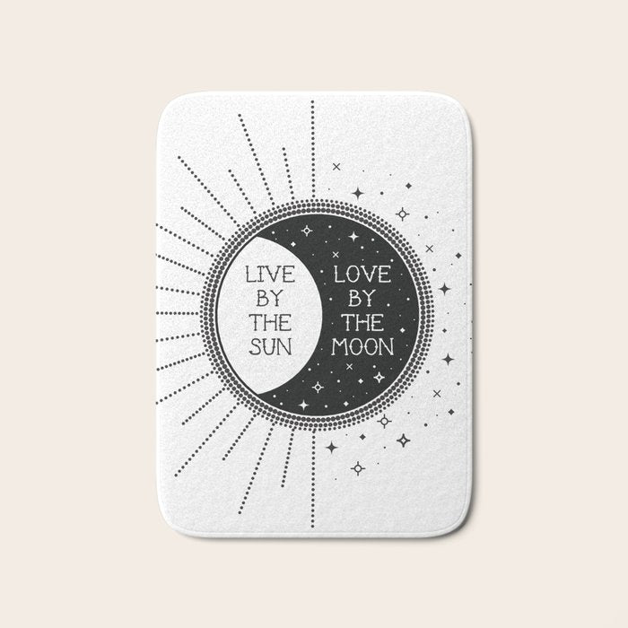 Live By The Sun Love By The Moon Bath Mat