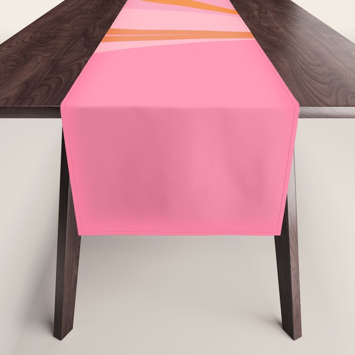 Groovy Color In Pink And Orange Table Runner