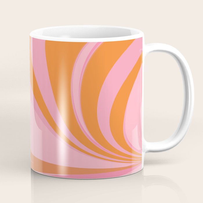 Groovy Color In Pink And Orange Coffee Mug