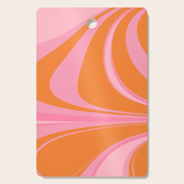 Groovy Color In Pink And Orange Cutting Board