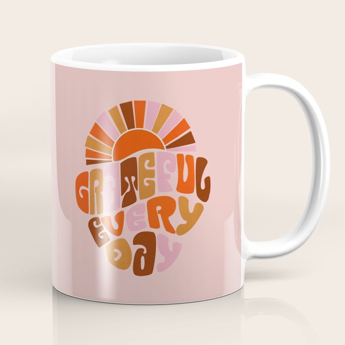 Grateful Everyday - 70s Hippie Style  Coffee Mug