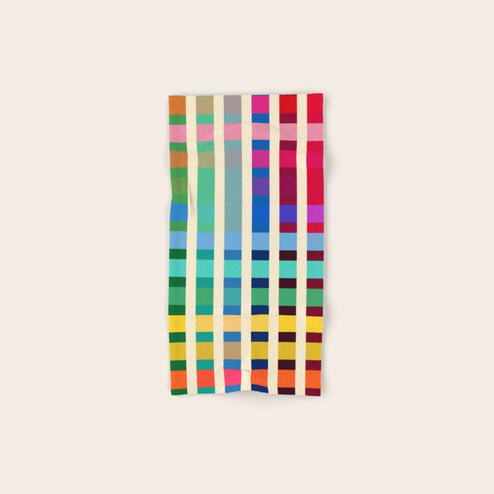 Futuristic Cyber Rainbow Crossing Bath Towel