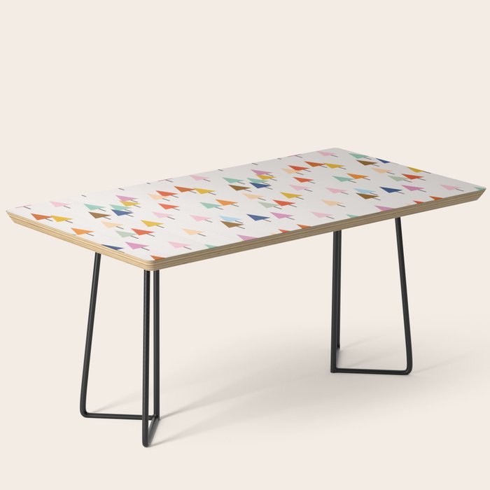 Pastel Triangle Trees: Cozy Winter Vibes With Modern Charm Coffee Table