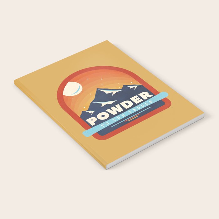 Powder To The People - Ski Badge Notebook