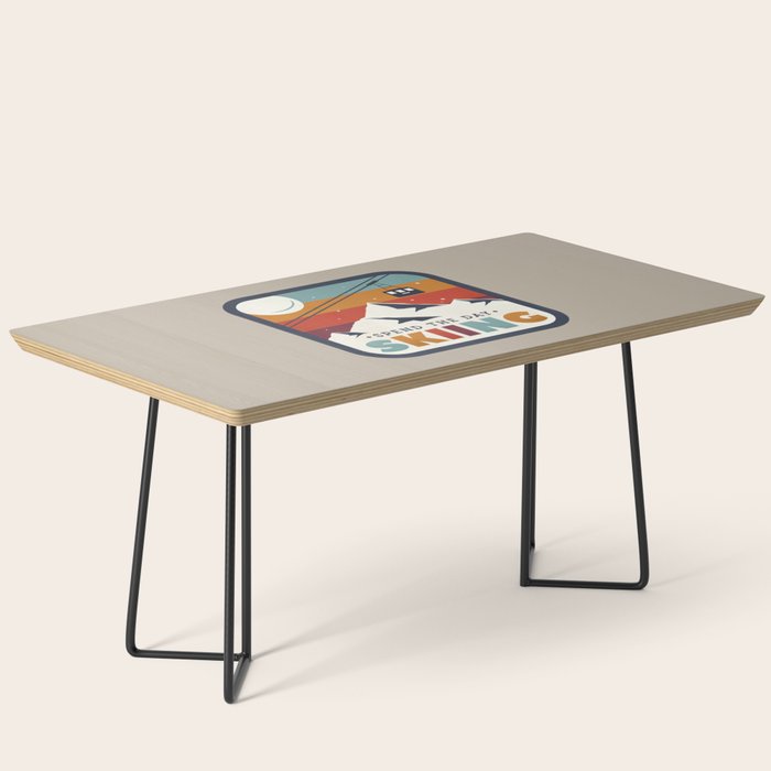 Spend The Day Skiing-Ski Badge Coffee Table