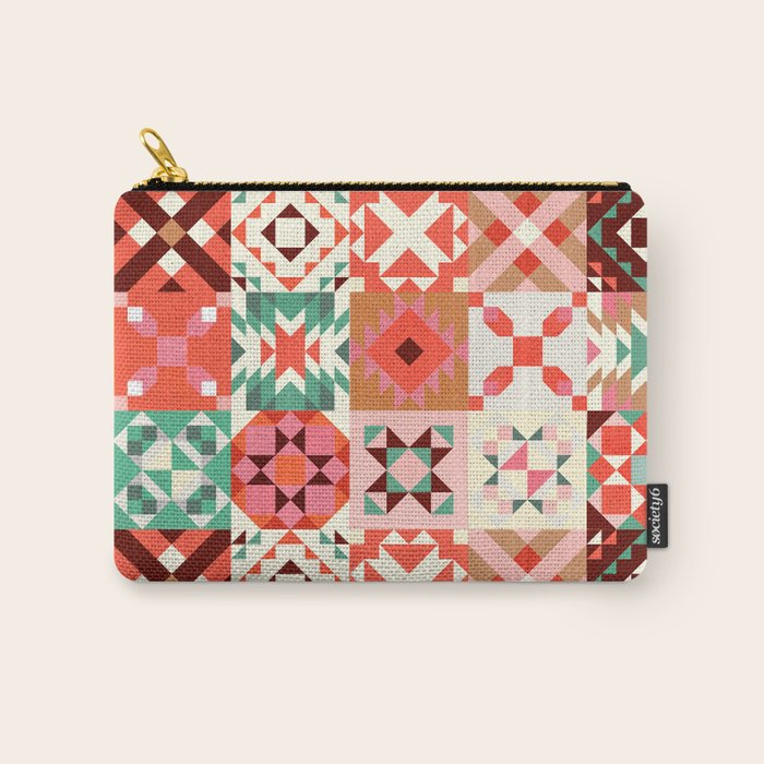 Winter Quilt Pattern No4 Carry All Pouch