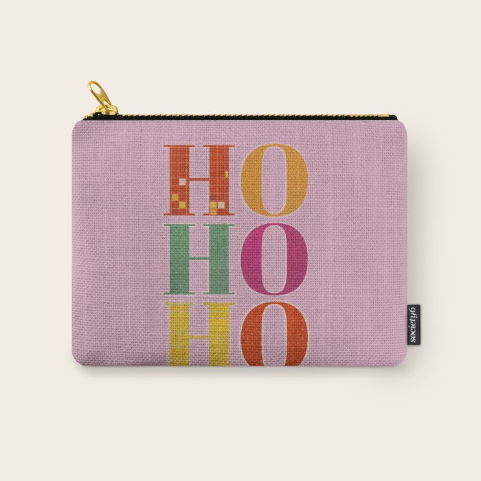 Ho Ho Ho Festive Letters Carry All Pouch