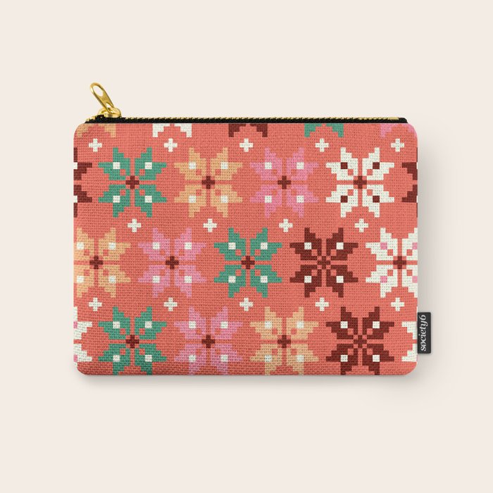 Winter Quilt Pattern No2 Carry All Pouch
