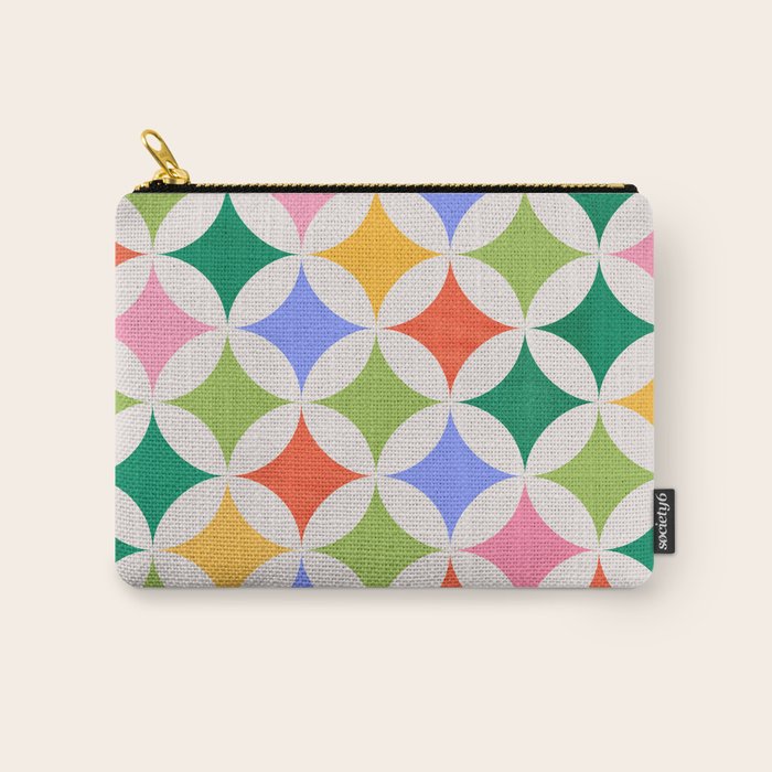 Festive Geometry Pattern Carry All Pouch