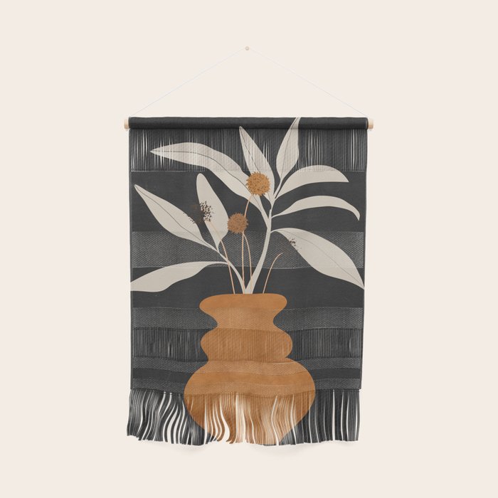 Minimal Abstract Art Vase Plant 11 Wall Hanging
