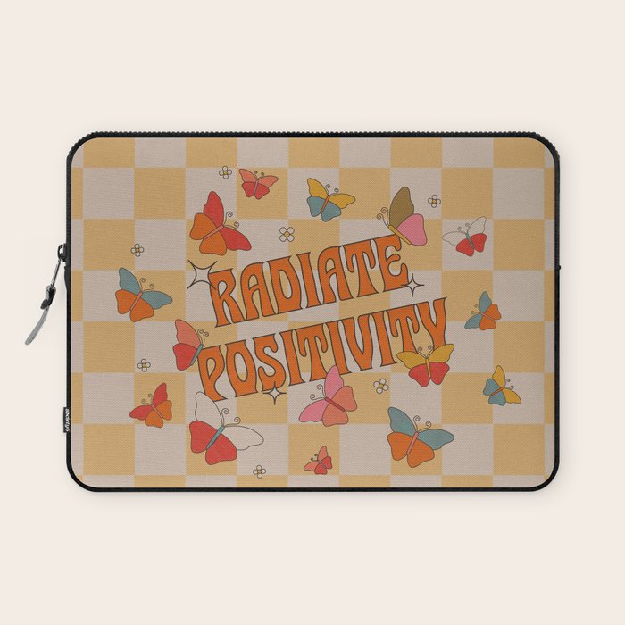 Radiate Positivity Butterflies Laptop Sleeve