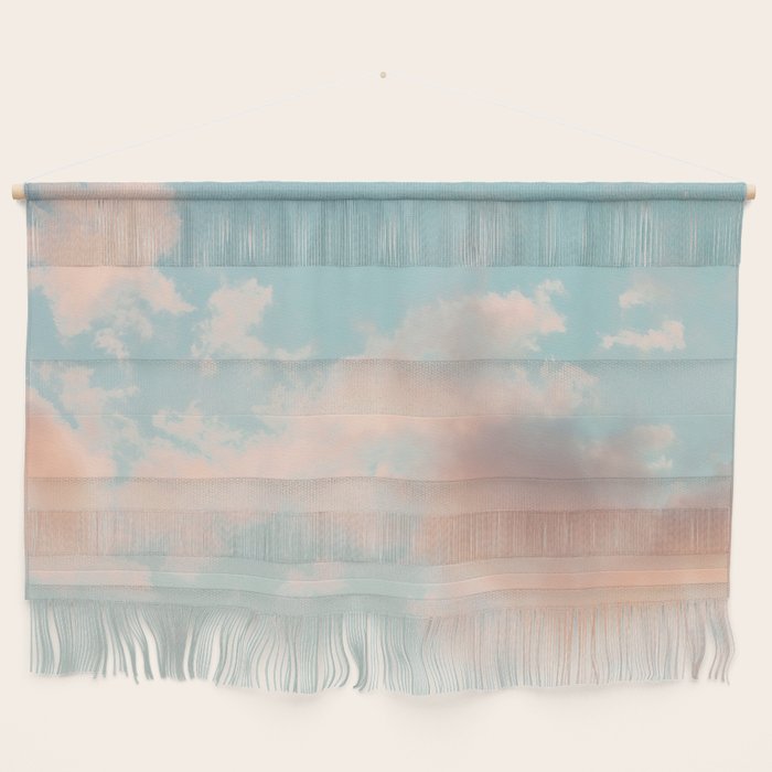 Cotton Candy Clouds - Nature Photography Art Print, Pastel Wall Hanging