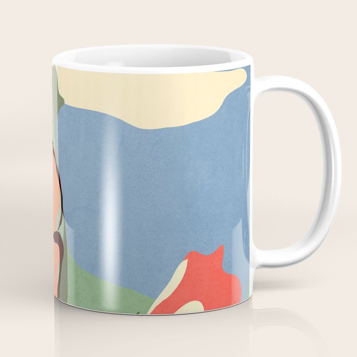 Modern Abstract Art Flowers 14 Coffee Mug