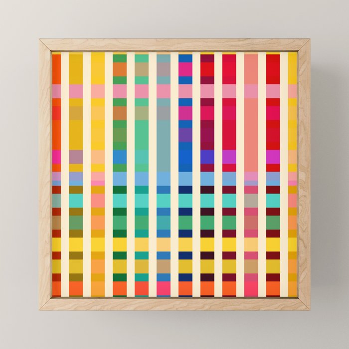Futuristic Cyber Rainbow Crossing Mini Art Print