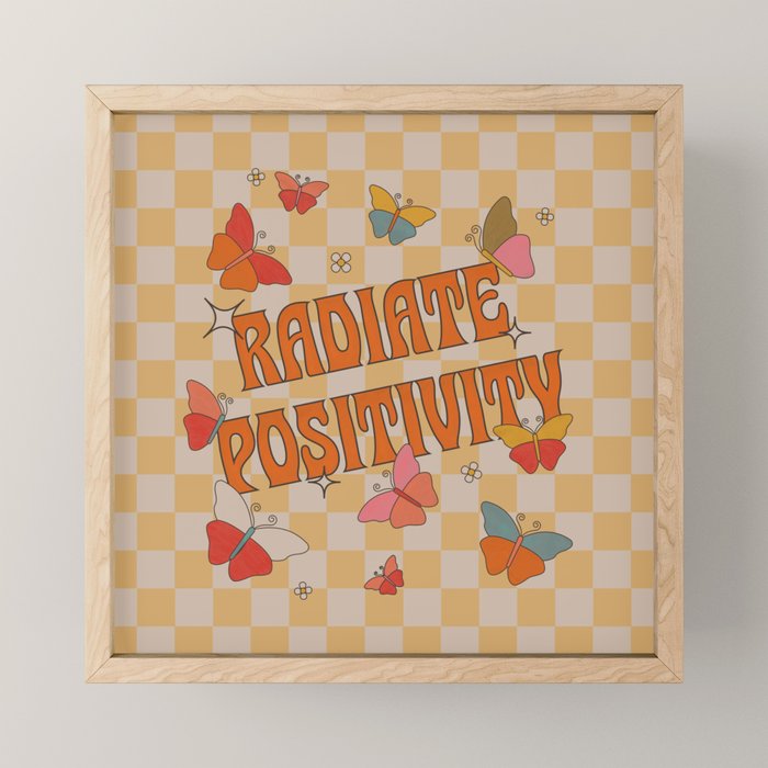 Radiate Positivity Butterflies Mini Art Print