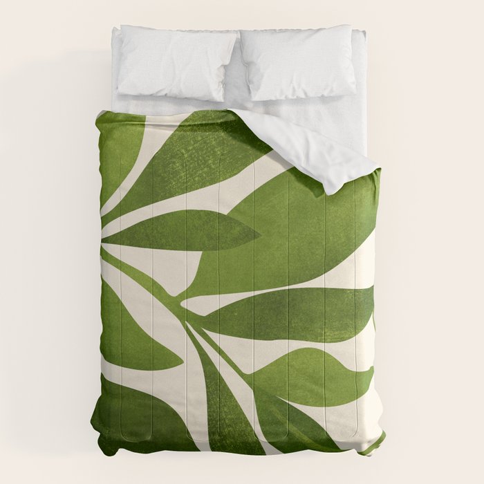 The Wanderer - House Plant Illustration Comforter