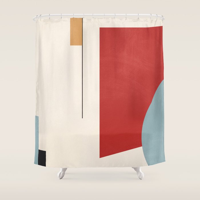 Minimal Geometric Abstraction 28 Shower Curtain