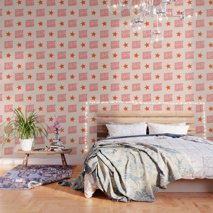 Old West: Howdy Pardner (Bright Pink And Orange Saloon Style Letters) Wallpaper
