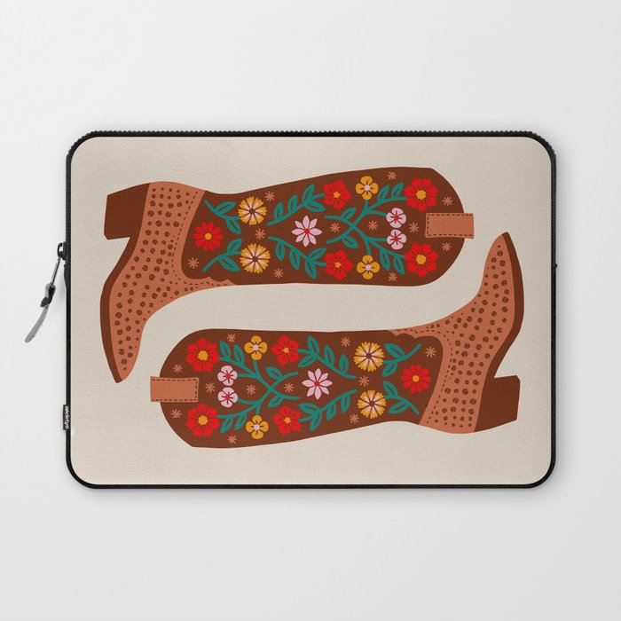 Cowgirl Boots - Bright Multicolor Laptop Sleeve