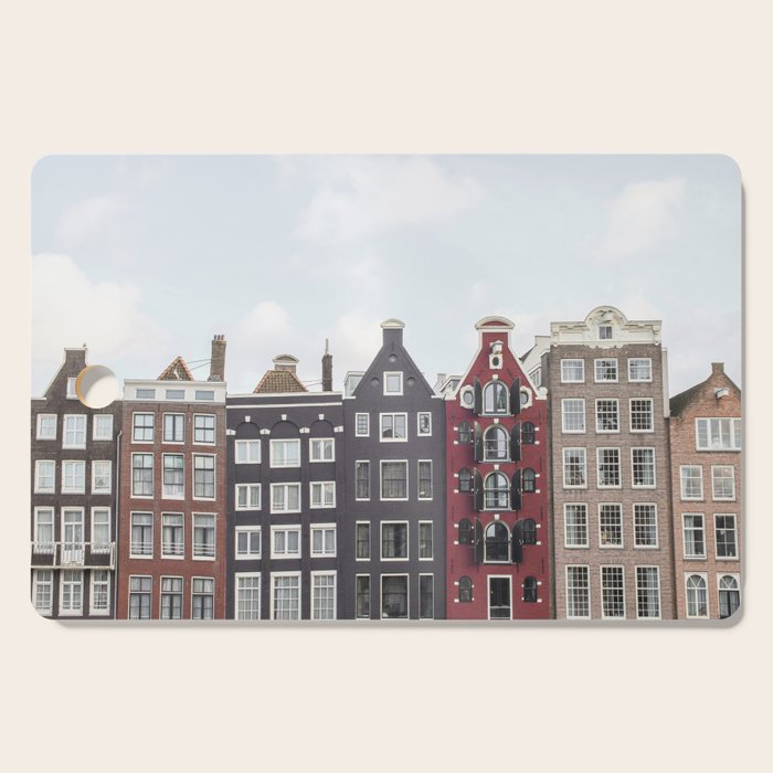 Typical Houses Of Amsterdam Picture | Dutch Urban City Architecture Art Print | Europe Travel Photography Cutting Board