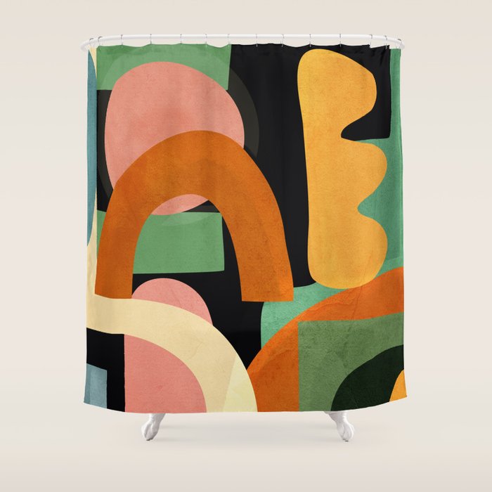Minimal Modern Abstract 32 Shower Curtain