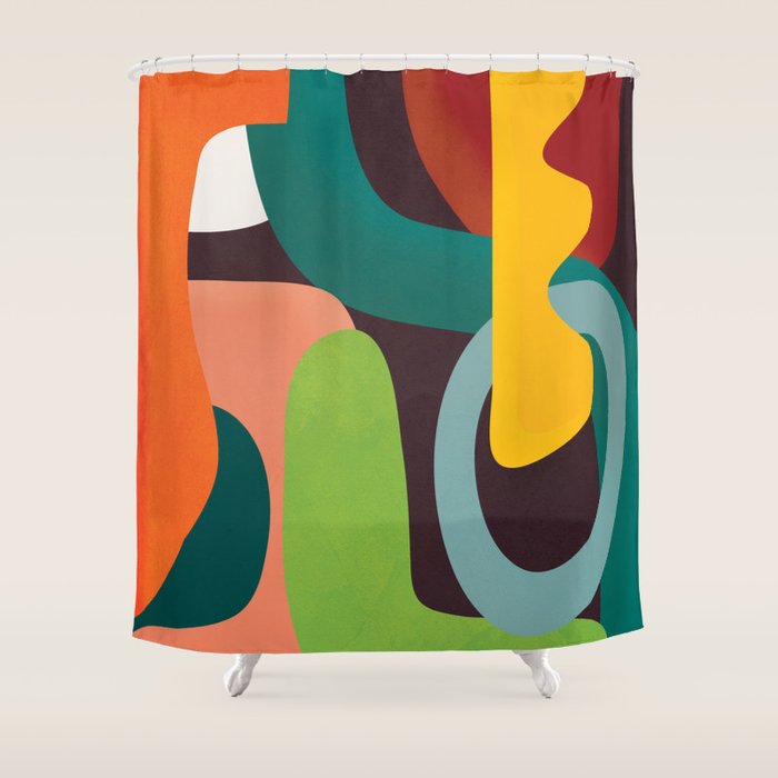 Minimal Modern Abstract 39 Shower Curtain