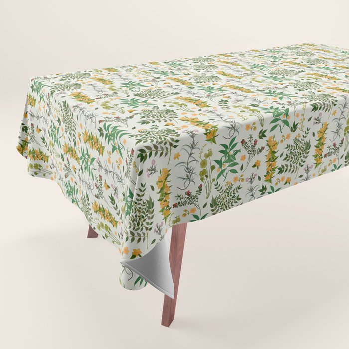 Vintage Wildflowers / Cozy Botanicals Tablecloth