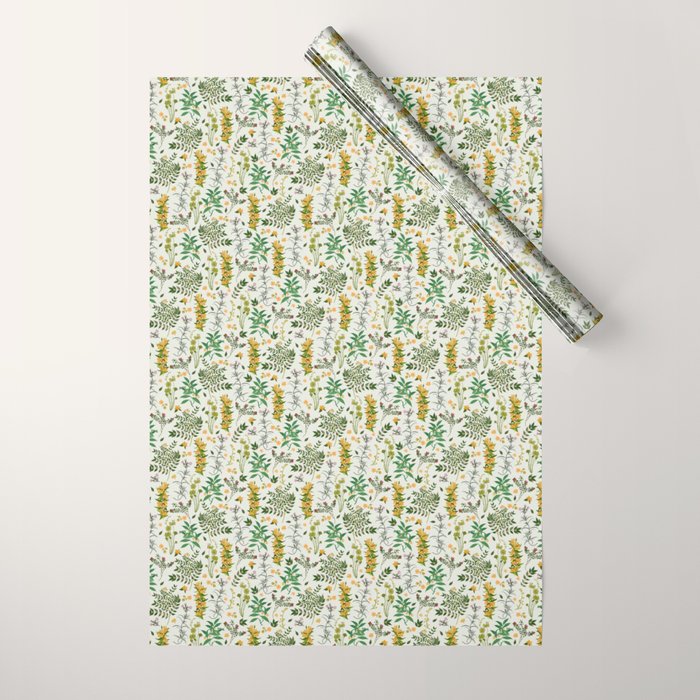 Vintage Wildflowers / Cozy Botanicals Wrapping Paper