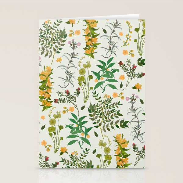 Vintage Wildflowers / Cozy Botanicals Stationery Card
