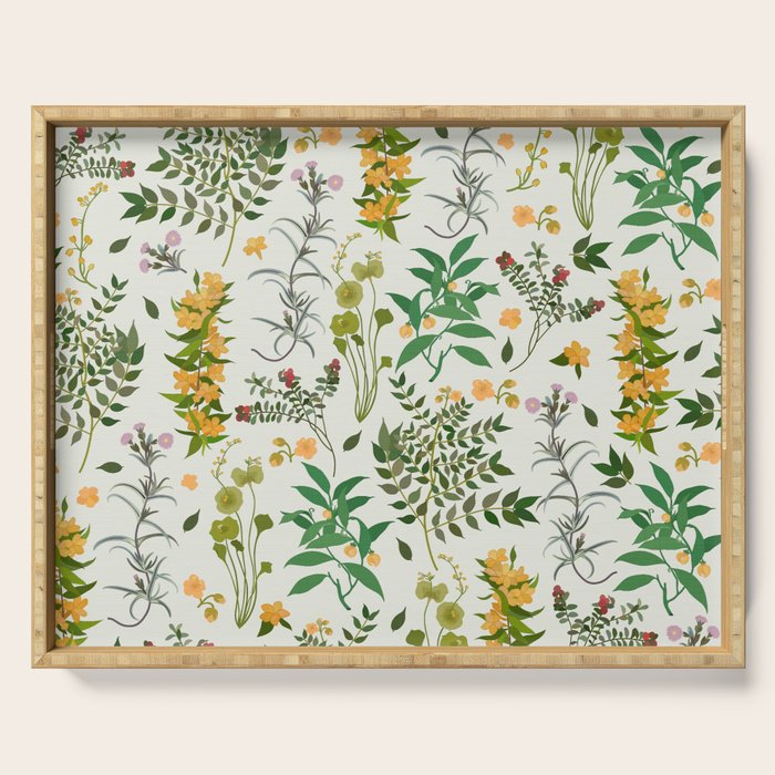 Vintage Wildflowers / Cozy Botanicals Serving Tray