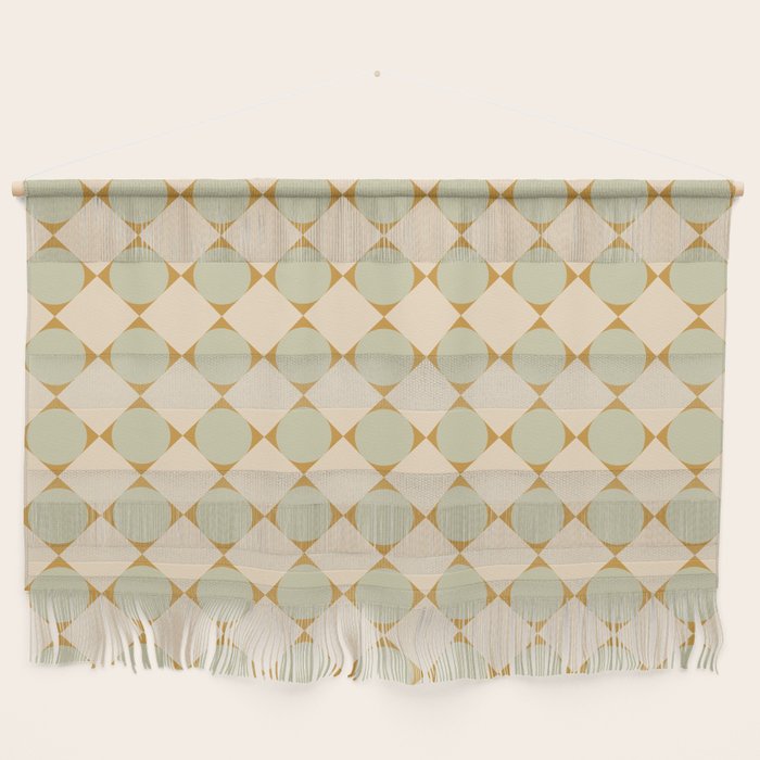 Retro Geometric Pattern Iii Wall Hanging