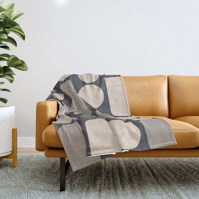 Abstract Geometric Shapes 73 Throw Blanket