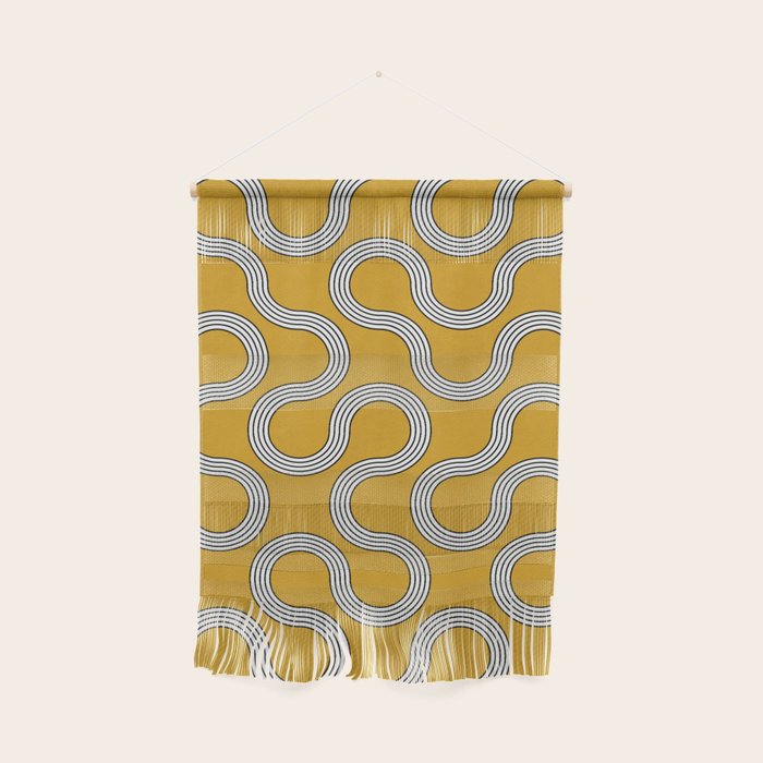 My Favorite Geometric Patterns No.31 - Mustard Yellow Wall Hanging