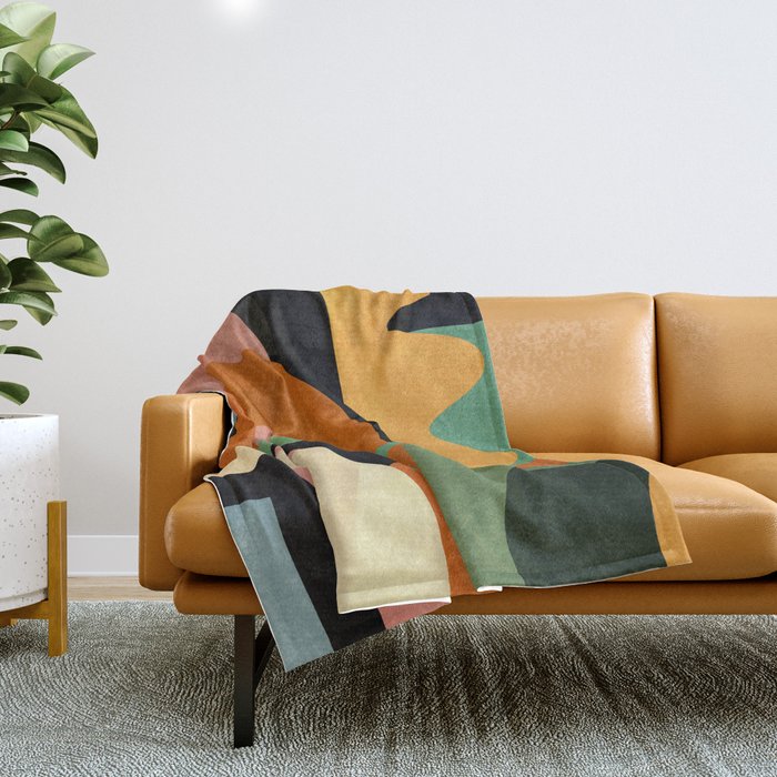 Minimal Modern Abstract 32 Throw Blanket