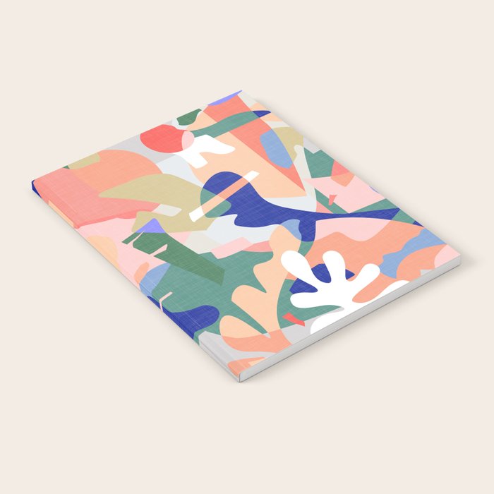 Abstract Fruits And Leaves / Modern Summer Notebook