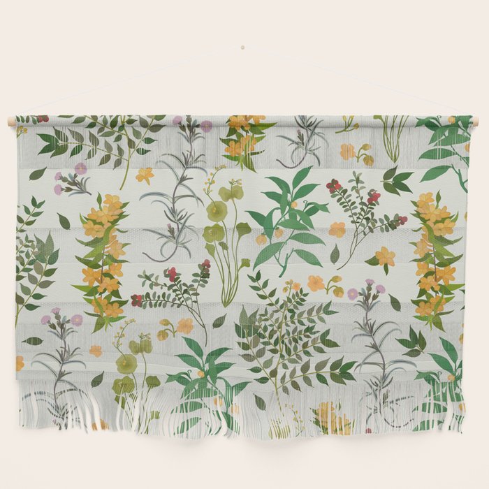 Vintage Wildflowers / Cozy Botanicals Wall Hanging