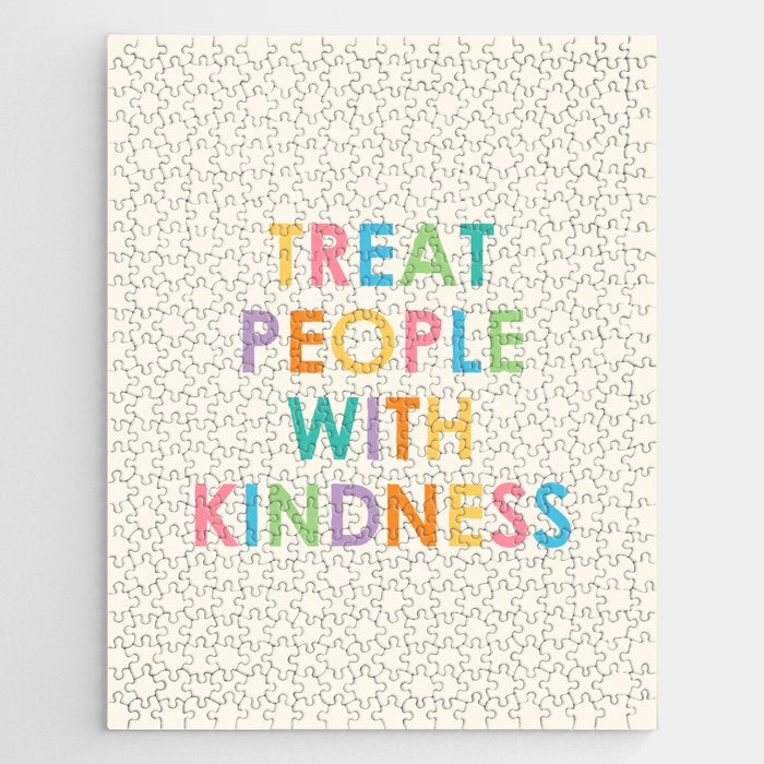 Treat People With Kindness Jigsaw Puzzle
