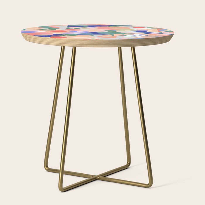 Abstract Fruits And Leaves / Modern Summer Side Table